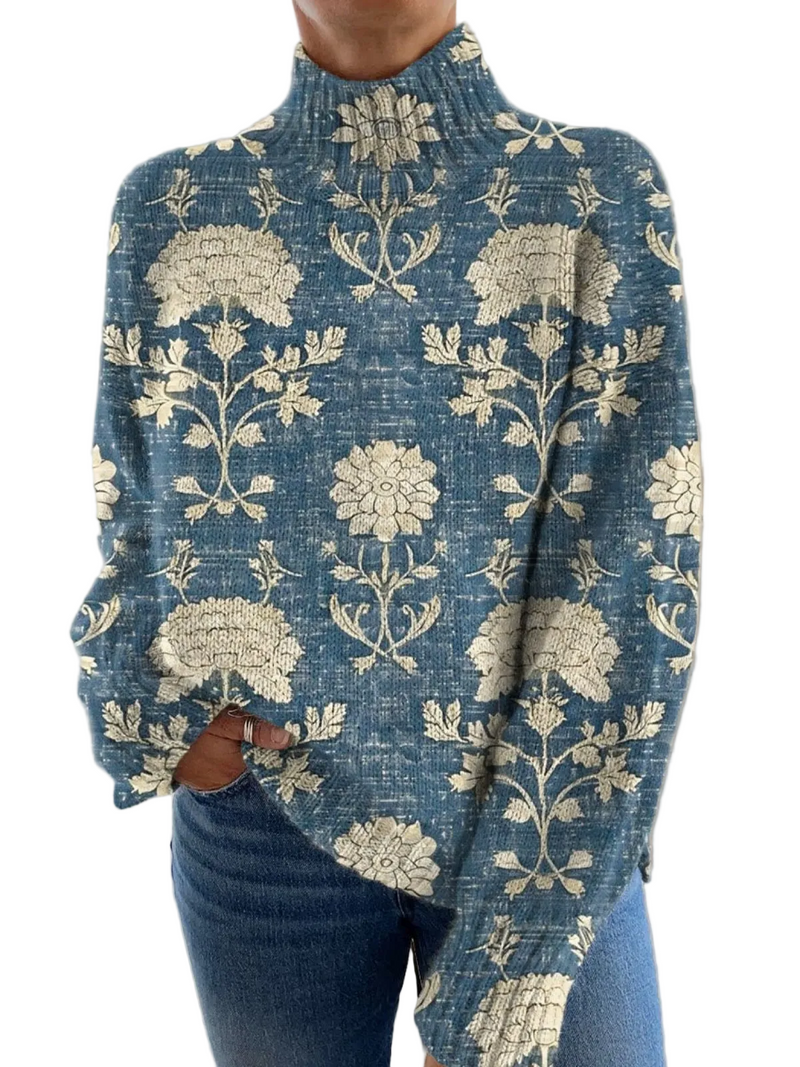 Jersey Lily — Collo Alto Floreale Blu
