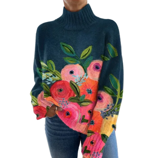 Maglione Alice — Collo Alto in Maglia Morbida