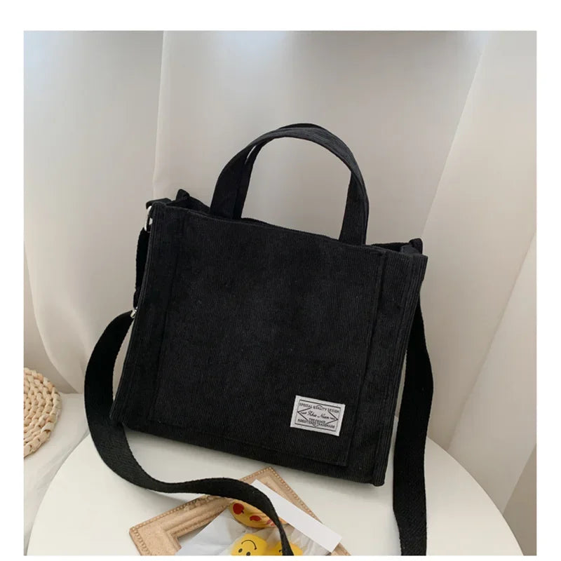 Bolso de Mano de Pana - detalle