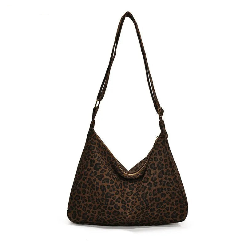 Bolso Hobo Estampado de Leopardo - detalle