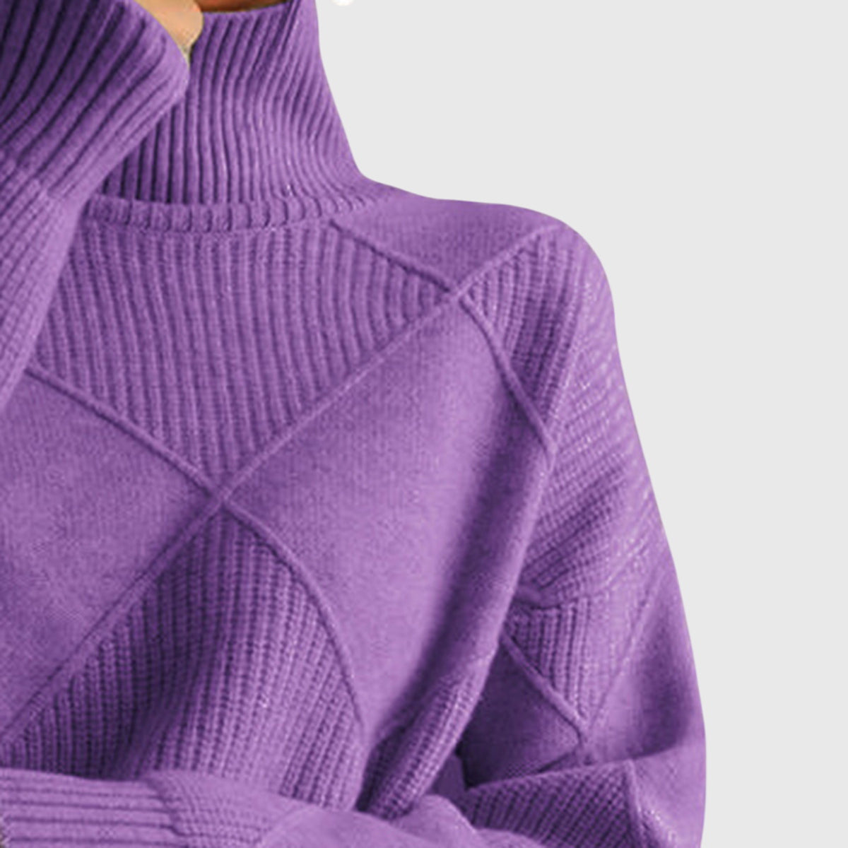 Maglione Angela — Collo Alto in 7 Colori