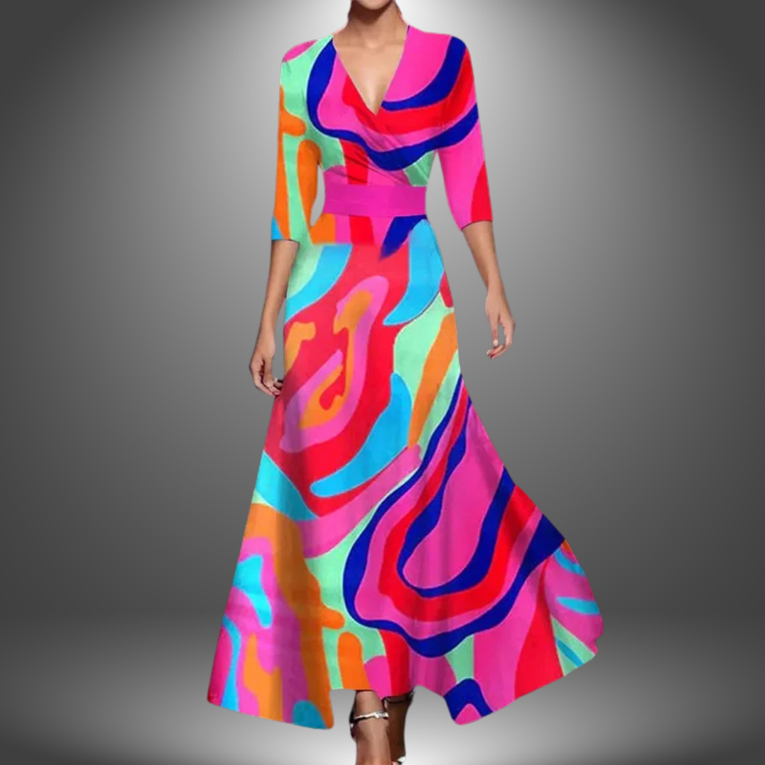 Donna - Vestido largo estampado