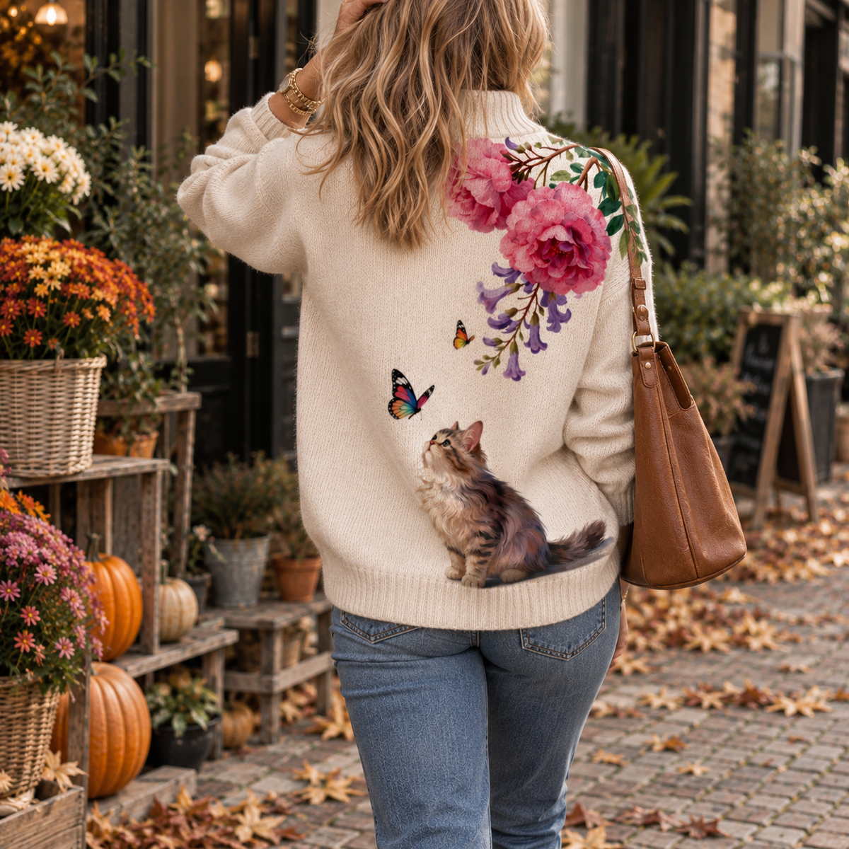 Maglia Brianna — Collo alto in maglia morbida