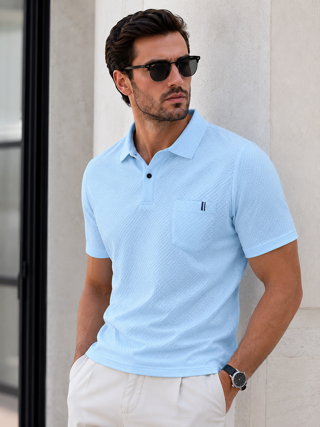 Polo Texturizado Premium para Hombre