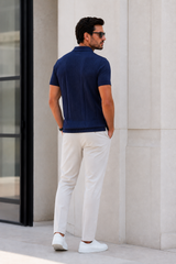 Polo de Punto Texturizado para Hombre