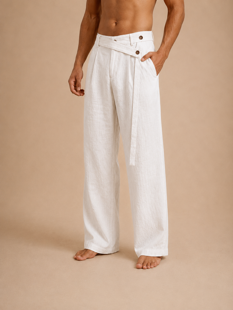 Pantalones Gurkha de Lino para Hombre