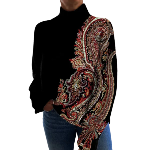 Maglia Grace — Collo alto a coste classico