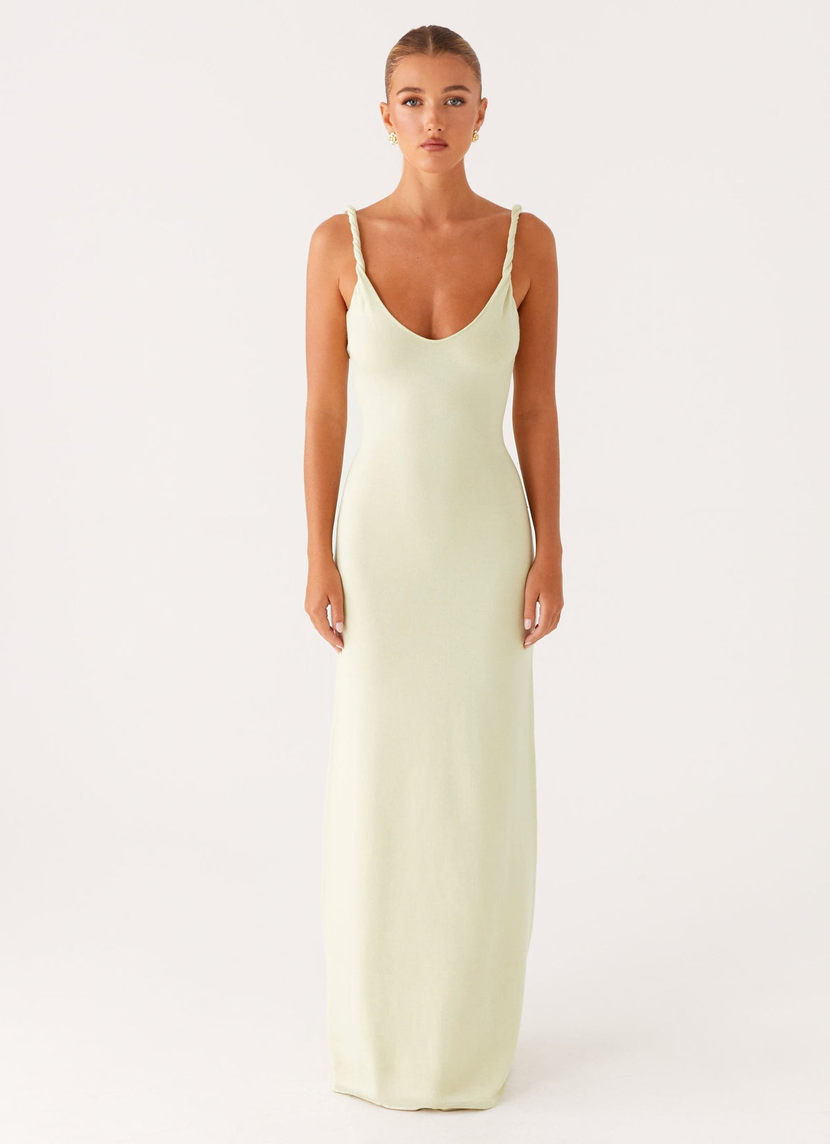 Shawna • Vestido Maxi con Tirantes Torcidos