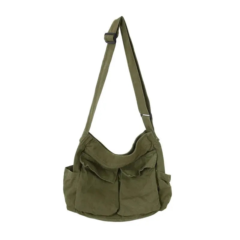 Bolso Bandolera Vintage de Lona - vista principal
