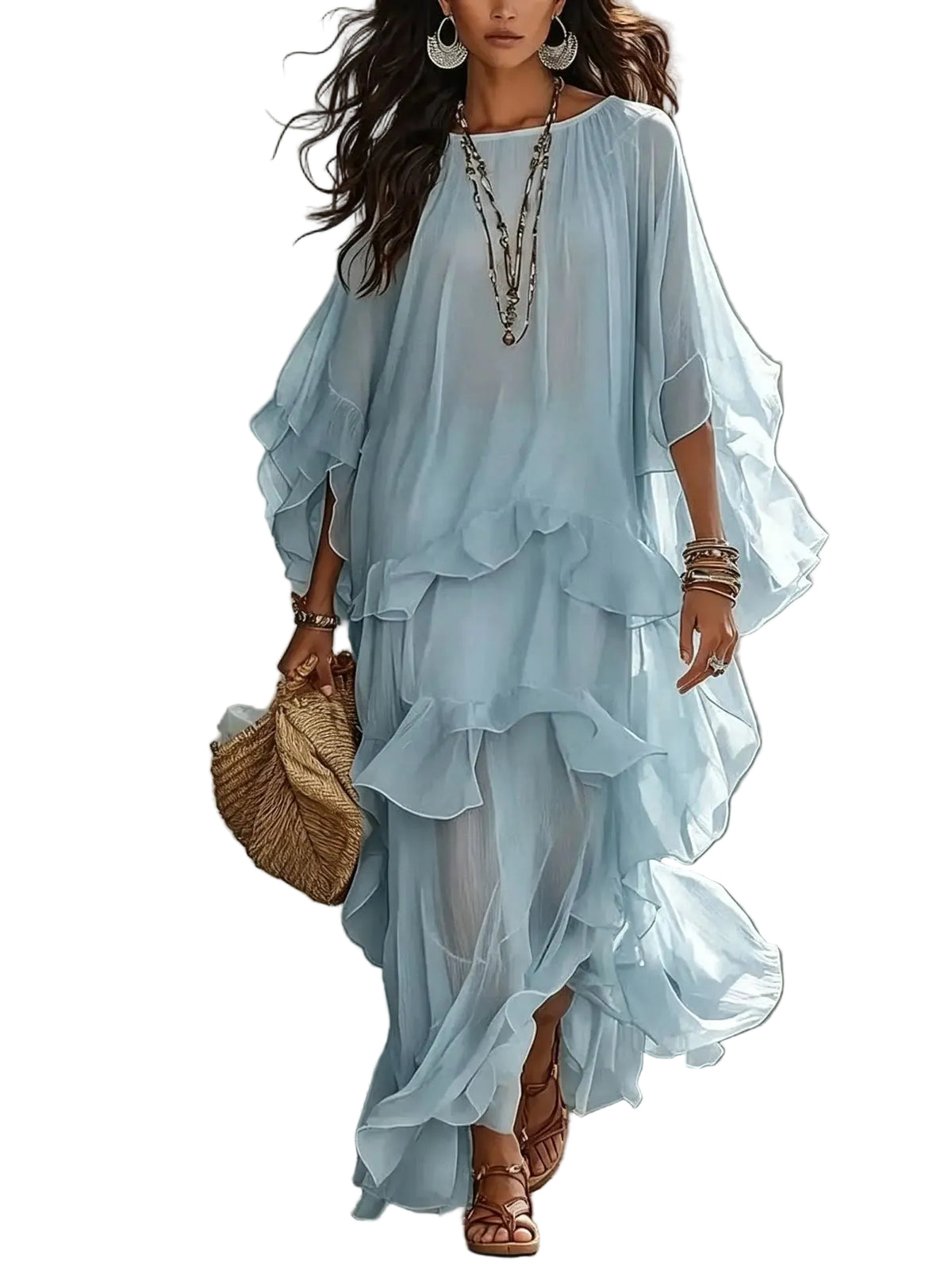 Vestido Marbella Azul Cielo