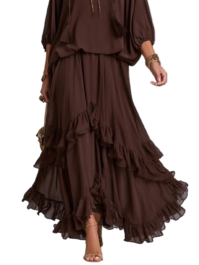 Conjunto Elvira marrón