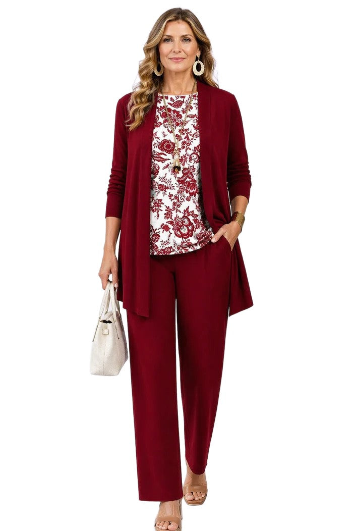 Conjunto Alessia Blanco y Rojo