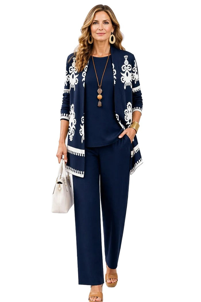 Conjunto Alessia Azul Oscuro