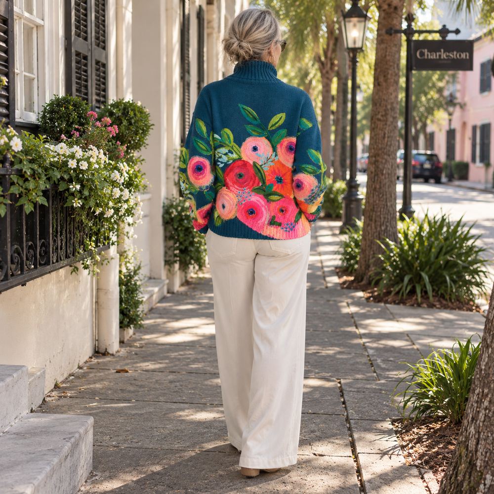 Maglione Alice — Collo Alto in Maglia Morbida