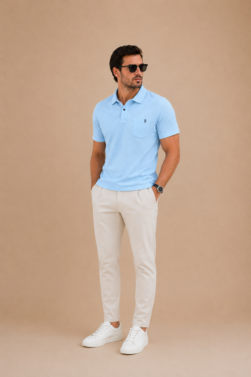 Polo Texturizado Premium para Hombre