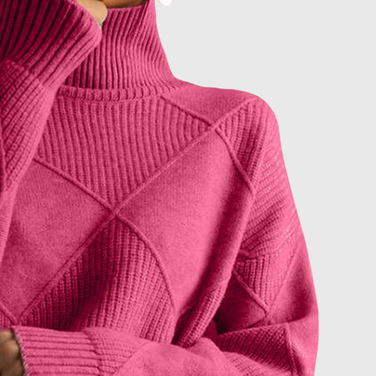 Maglione Angela — Collo Alto in 7 Colori