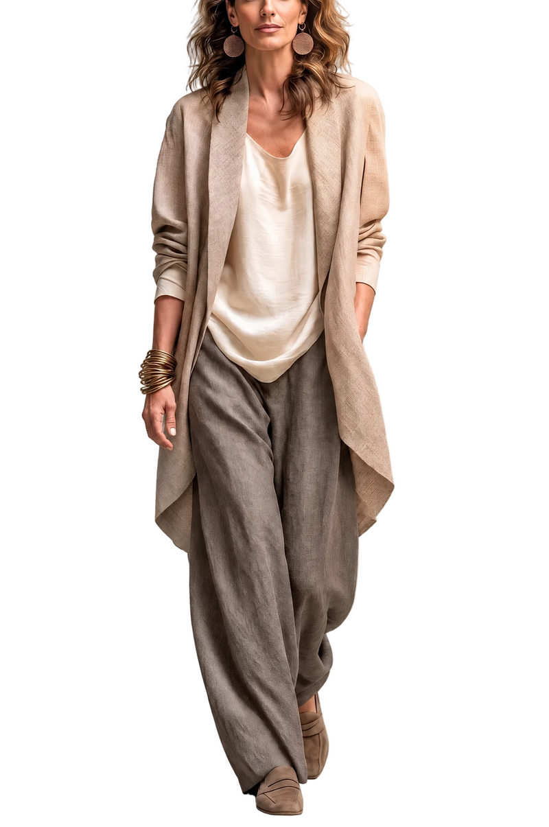 Conjunto Costanza — Tres Piezas con Pantalón Palazzo