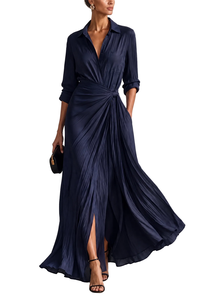 Vestido Gabriella — Camisero Maxi Anudado