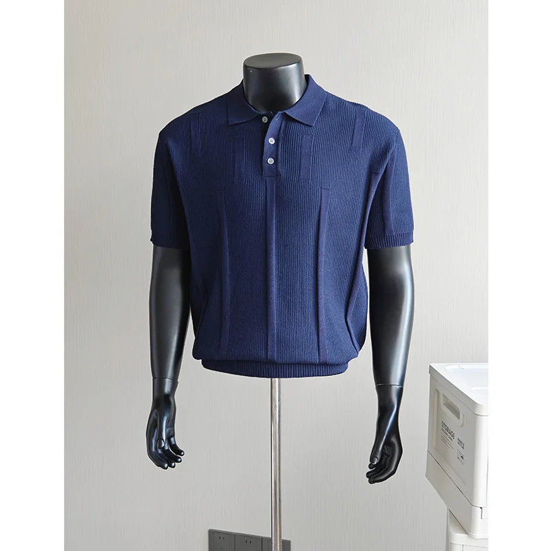 Polo de Punto Texturizado para Hombre