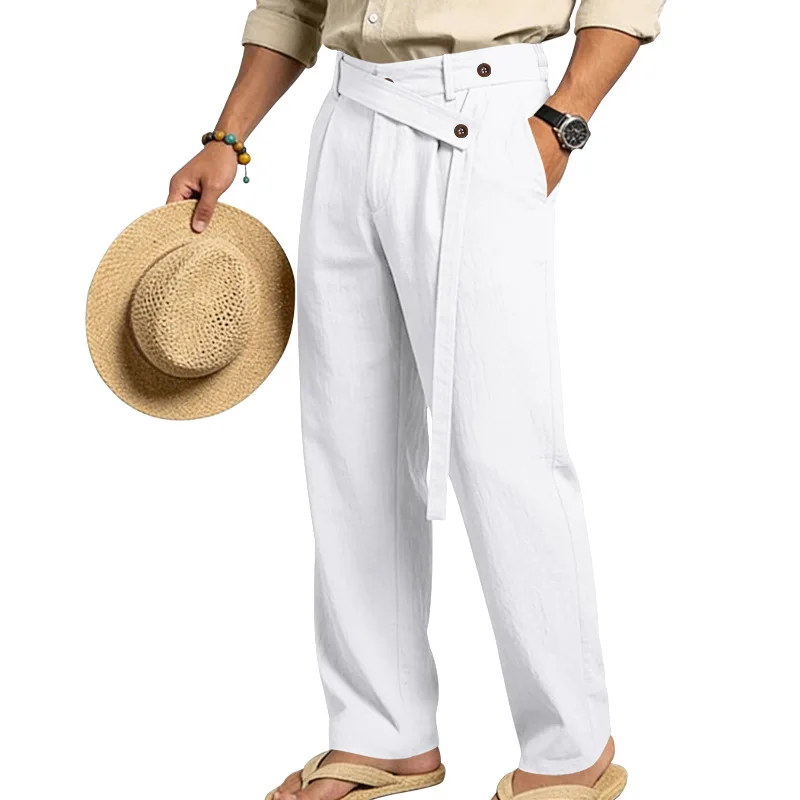 Pantalones Gurkha de Lino para Hombre
