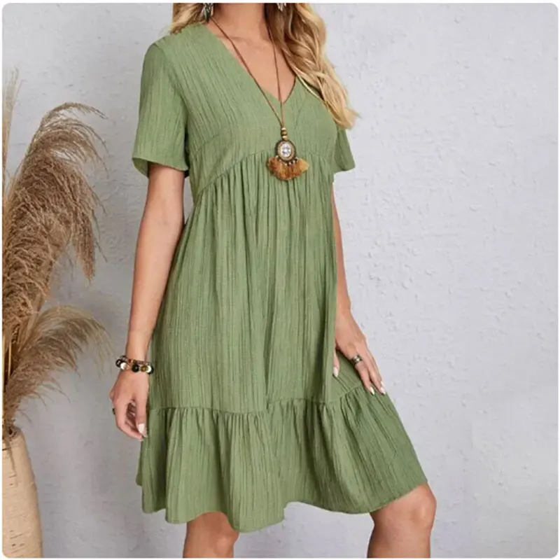 Vestido Casual de Verano con Volantes