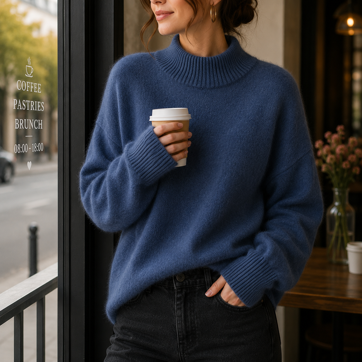 Maglione Juniper — Collo Alto Oversize