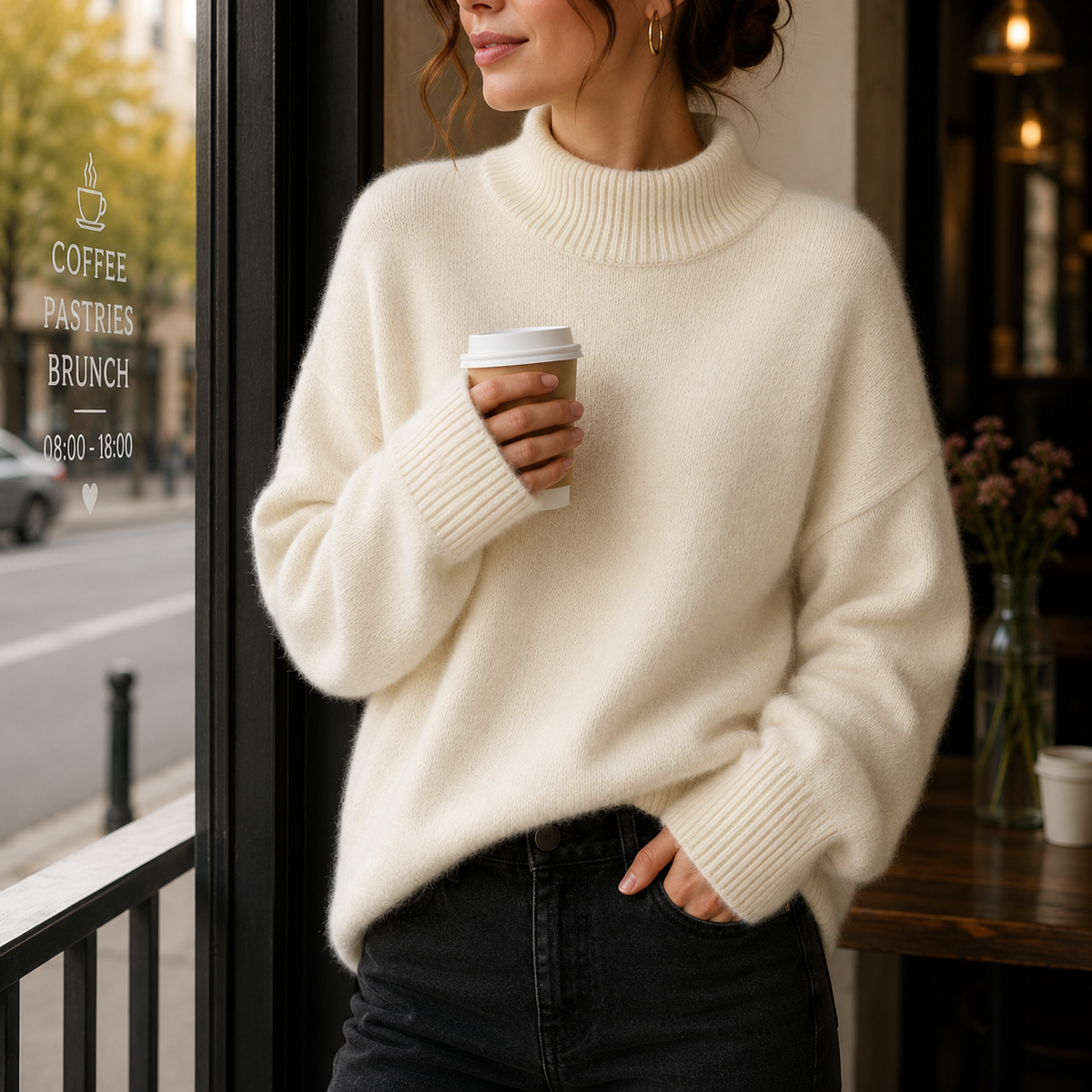 Maglione Juniper — Collo Alto Oversize