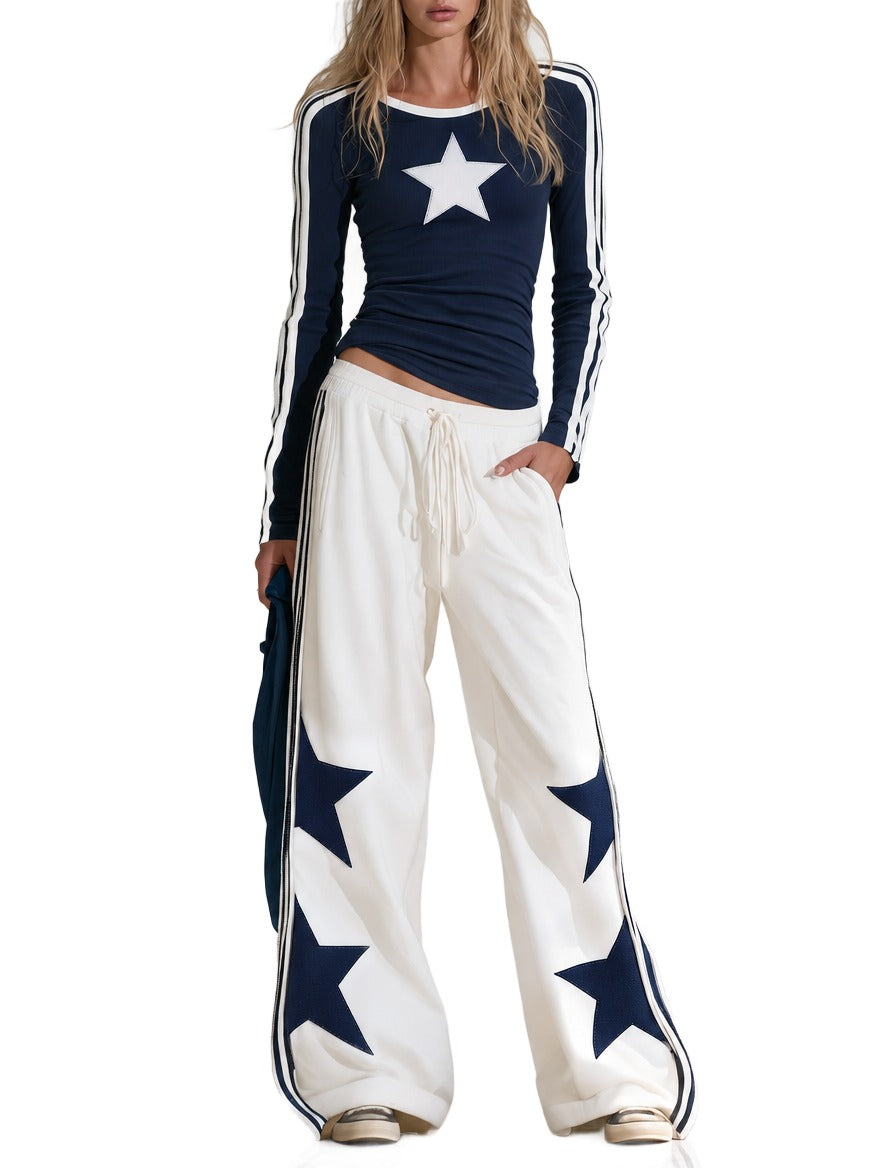 Conjunto Celia — Top de Estrellas y Pantalón Ancho