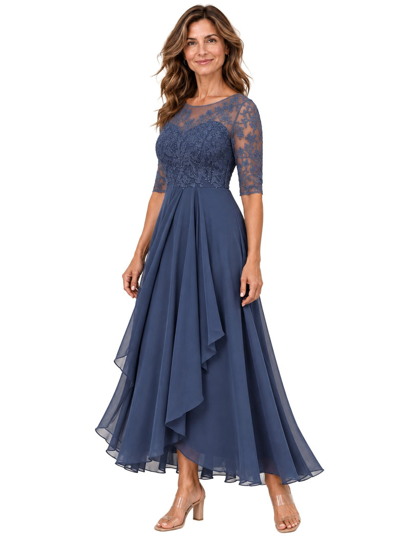 Vestido Rhonda — Midi de Encaje Elegante