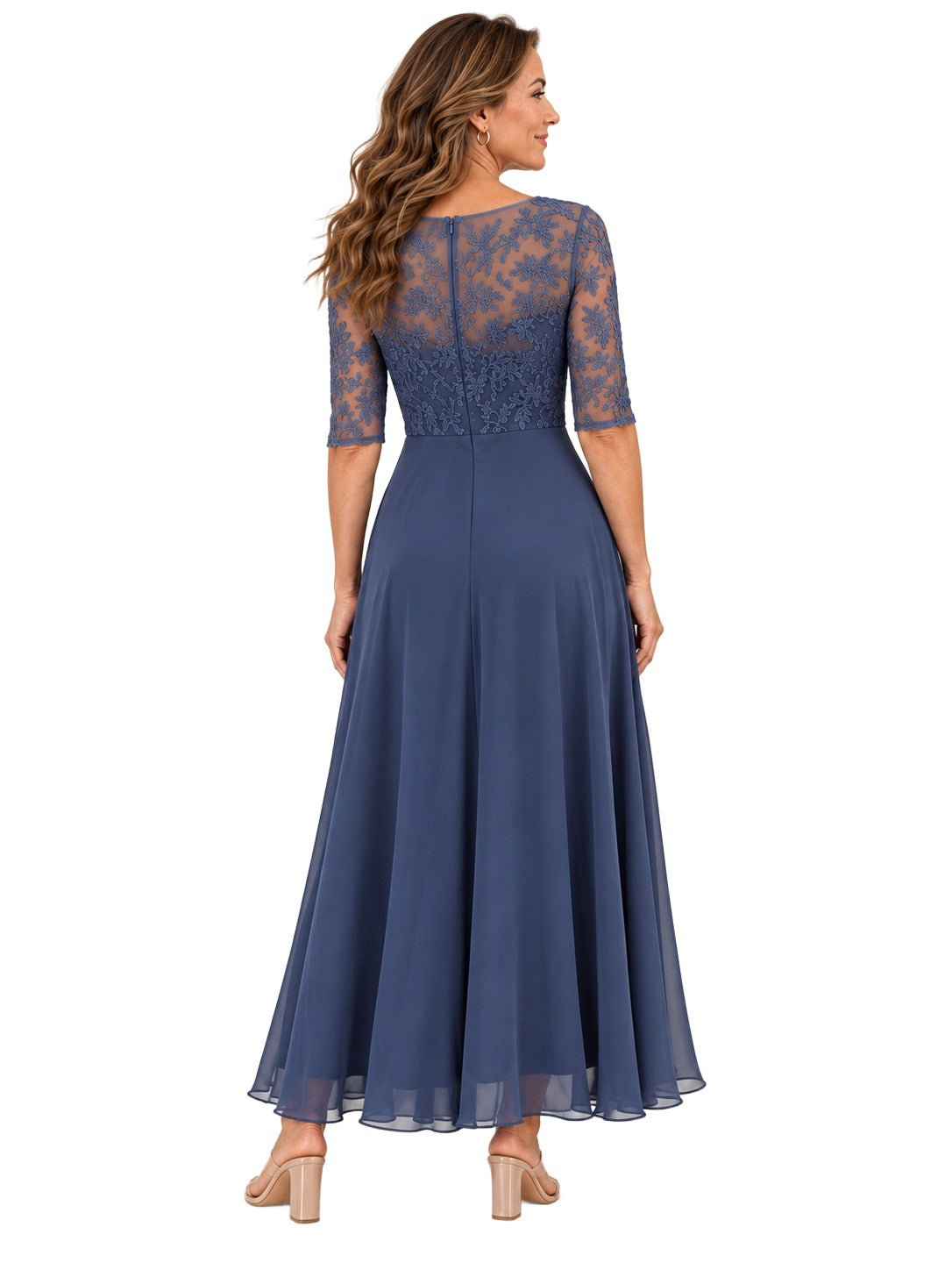 Vestido Rhonda — Midi de Encaje Elegante