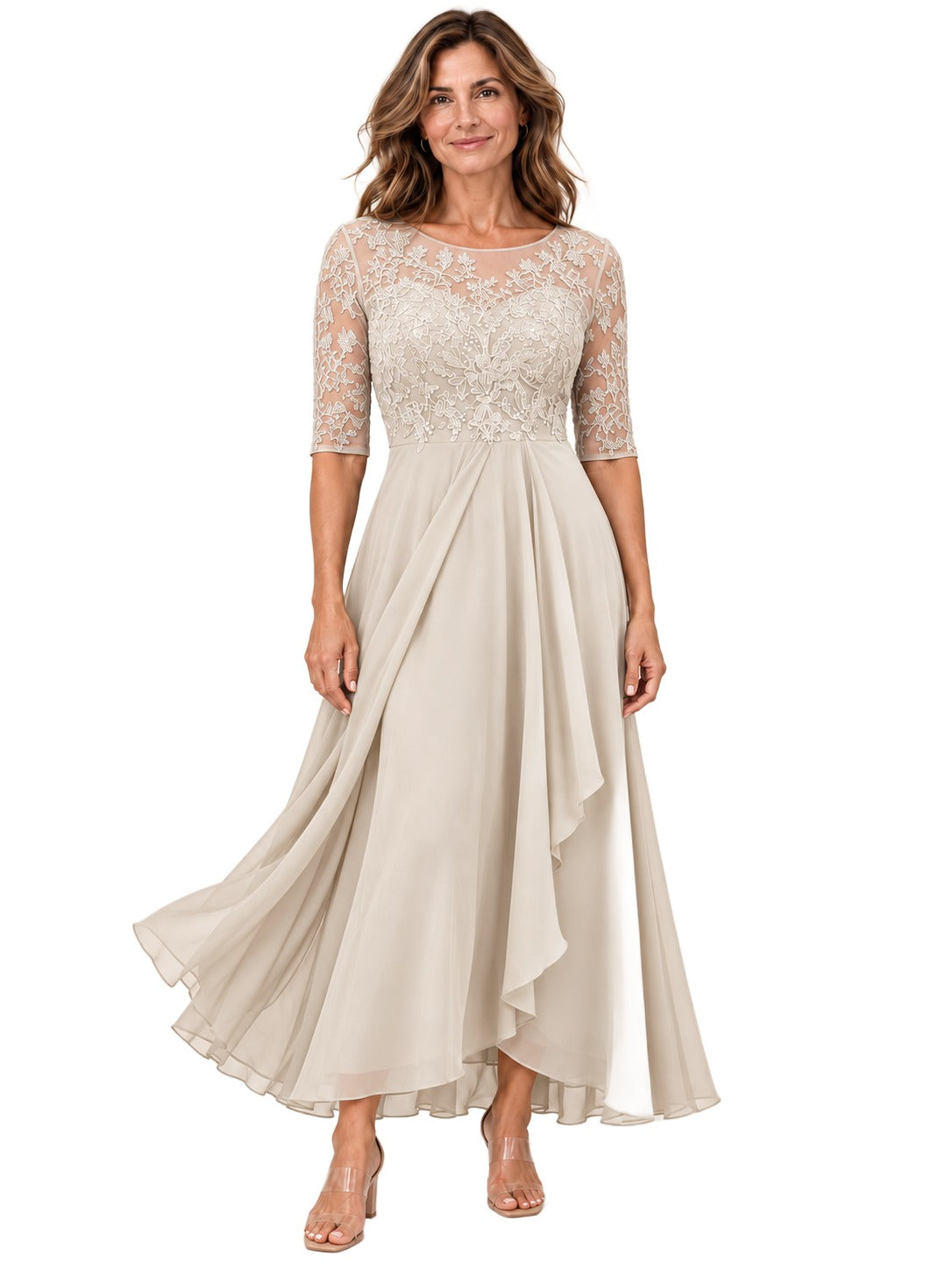 Vestido Rhonda — Midi de Encaje Elegante