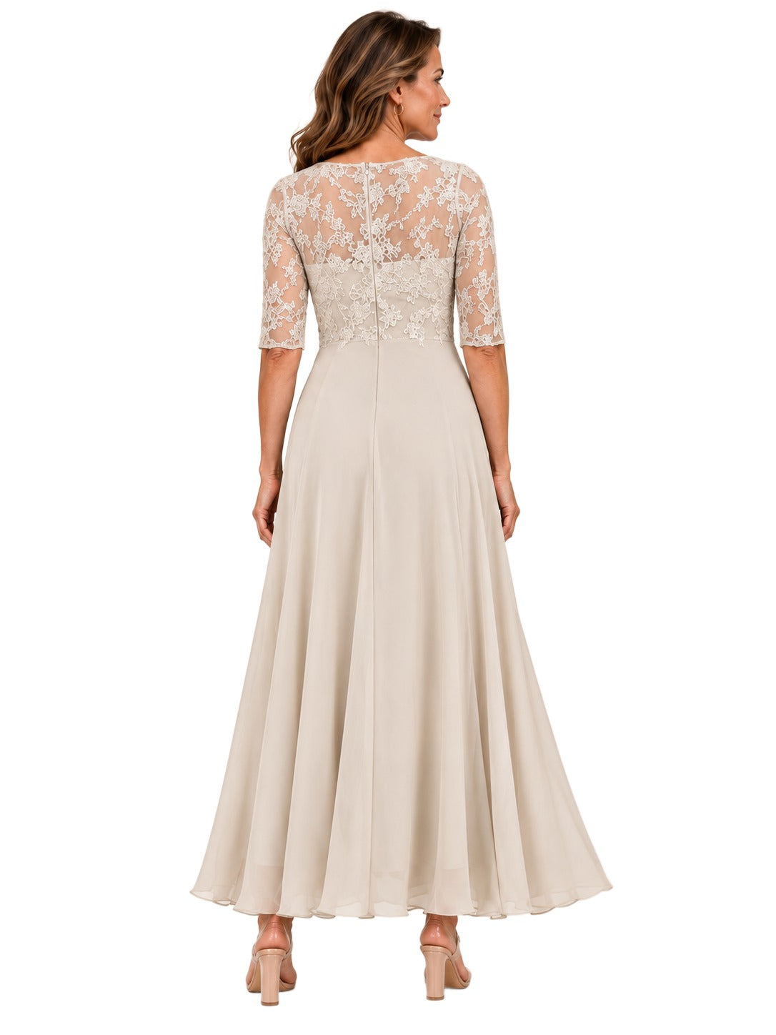 Vestido Rhonda — Midi de Encaje Elegante