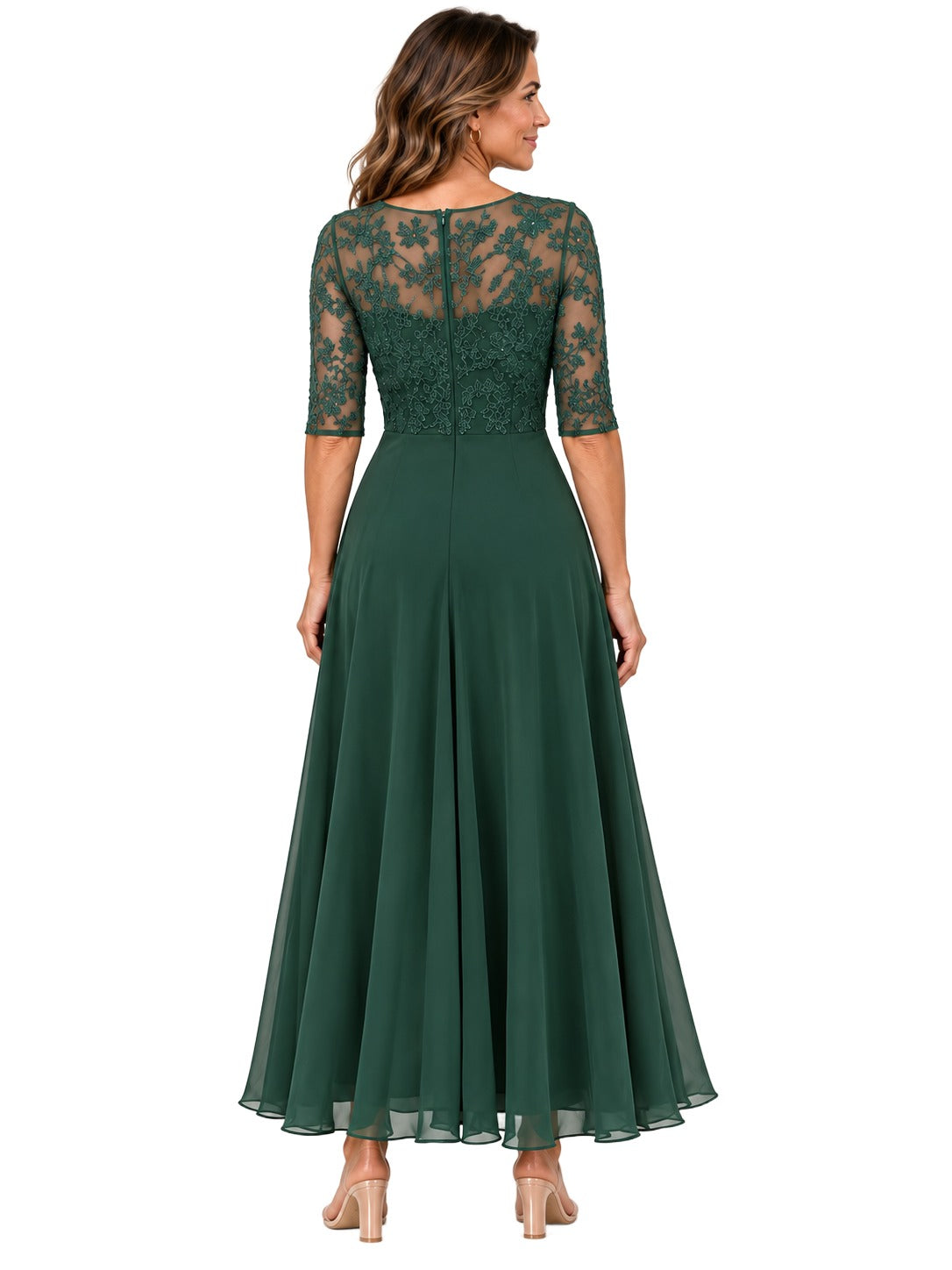 Vestido Rhonda — Midi de Encaje Elegante