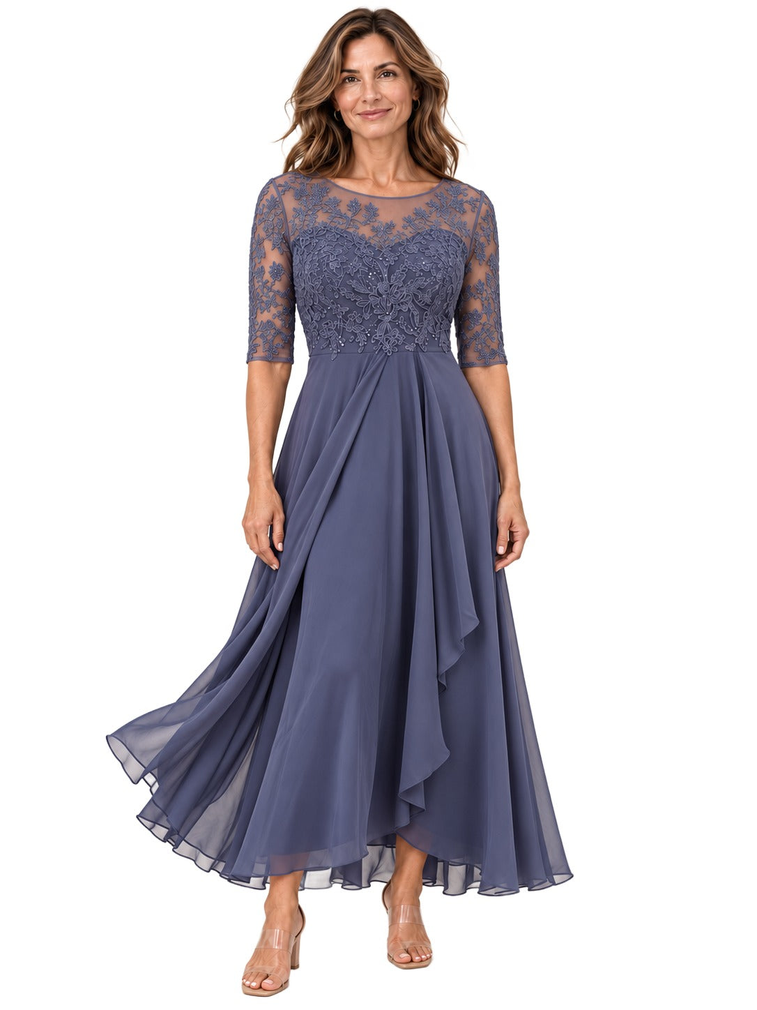 Vestido Rhonda — Midi de Encaje Elegante