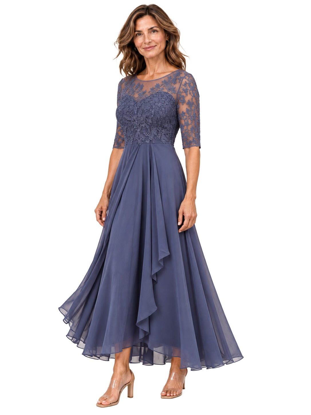 Vestido Rhonda — Midi de Encaje Elegante