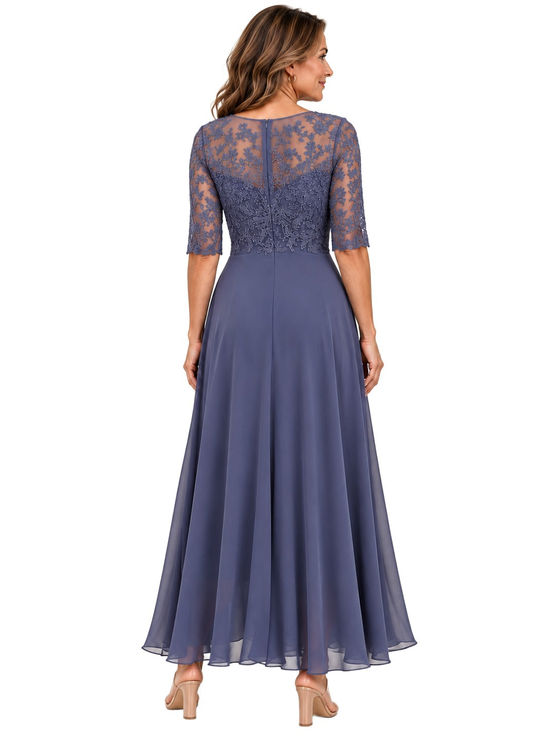 Vestido Rhonda — Midi de Encaje Elegante