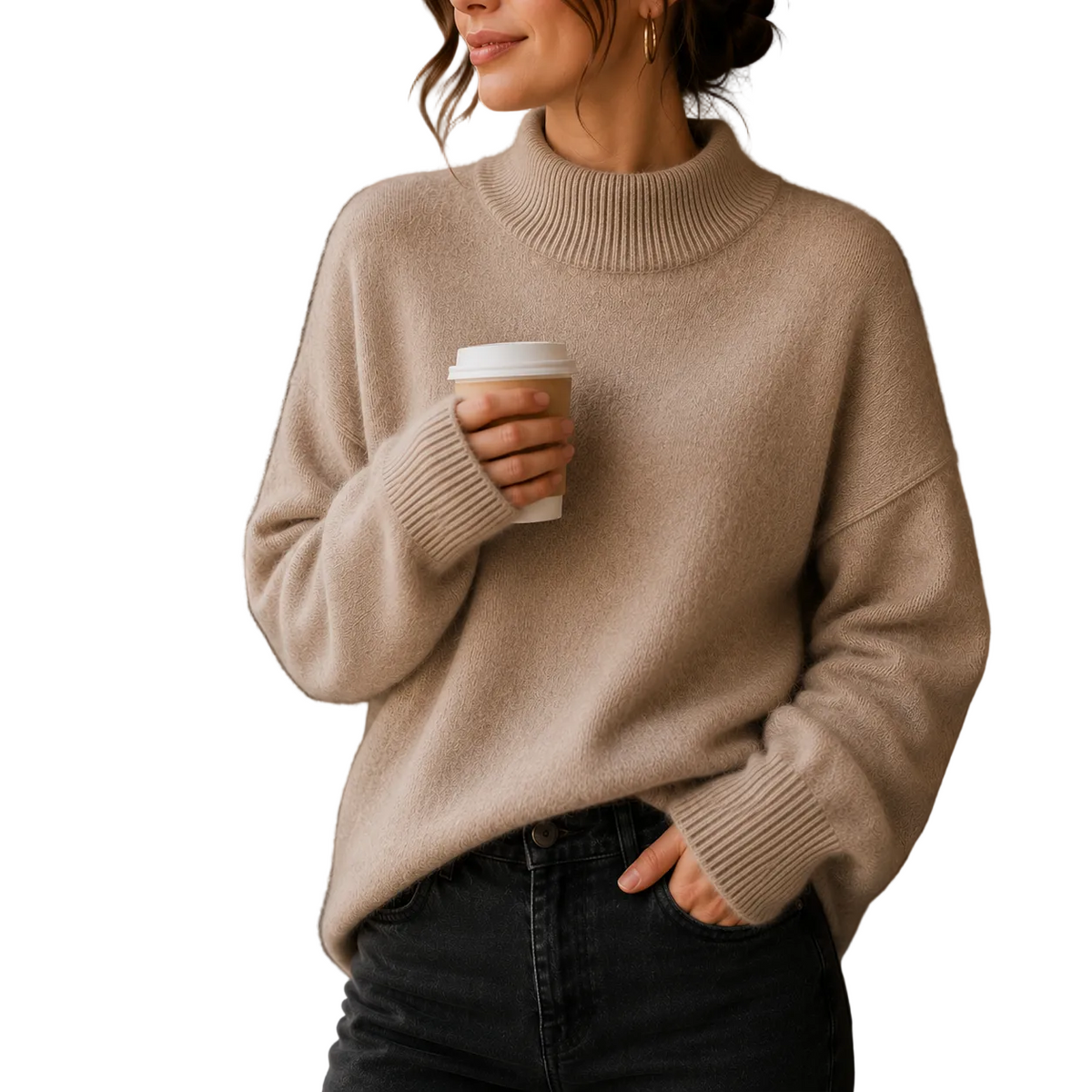 Maglione Juniper — Collo Alto Oversize